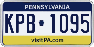PA license plate KPB1095