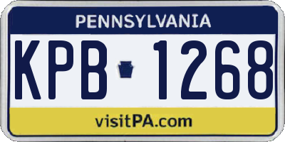 PA license plate KPB1268