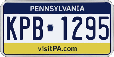 PA license plate KPB1295