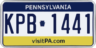 PA license plate KPB1441