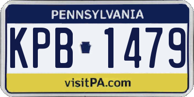 PA license plate KPB1479