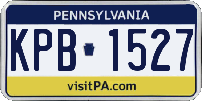 PA license plate KPB1527