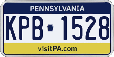 PA license plate KPB1528
