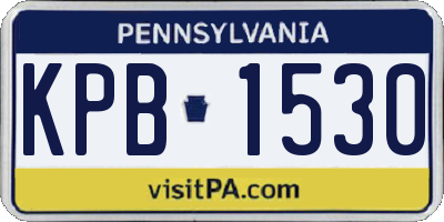 PA license plate KPB1530