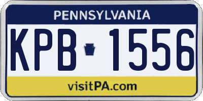 PA license plate KPB1556