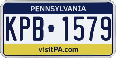 PA license plate KPB1579