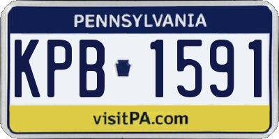 PA license plate KPB1591