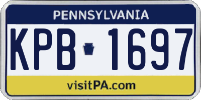 PA license plate KPB1697