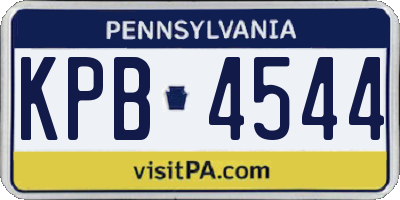 PA license plate KPB4544