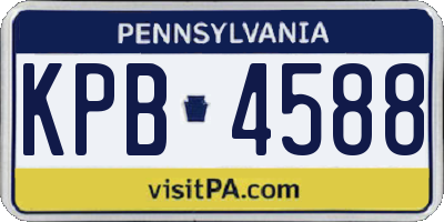 PA license plate KPB4588