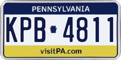 PA license plate KPB4811