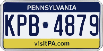PA license plate KPB4879