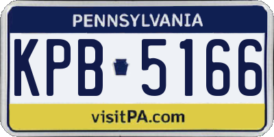 PA license plate KPB5166