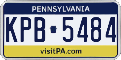 PA license plate KPB5484