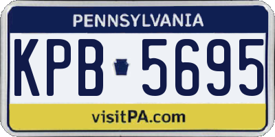 PA license plate KPB5695