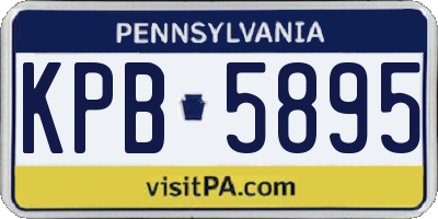 PA license plate KPB5895