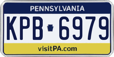 PA license plate KPB6979
