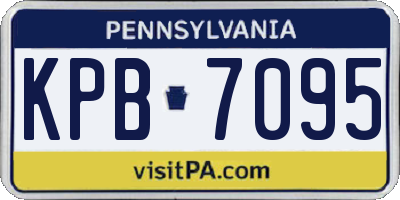 PA license plate KPB7095