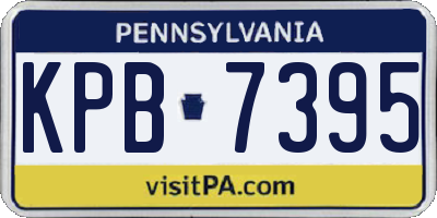 PA license plate KPB7395
