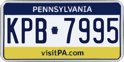 PA license plate KPB7995