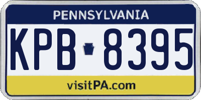 PA license plate KPB8395