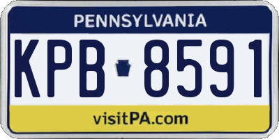 PA license plate KPB8591