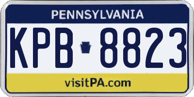 PA license plate KPB8823
