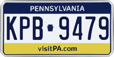 PA license plate KPB9479