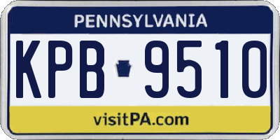 PA license plate KPB9510