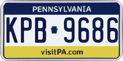 PA license plate KPB9686