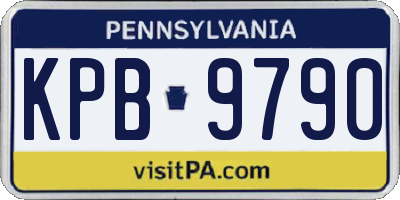 PA license plate KPB9790