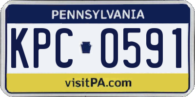 PA license plate KPC0591
