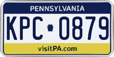 PA license plate KPC0879