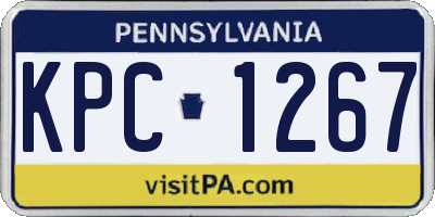 PA license plate KPC1267