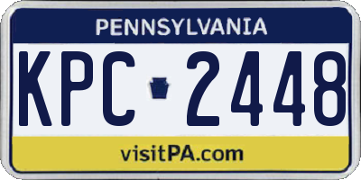 PA license plate KPC2448