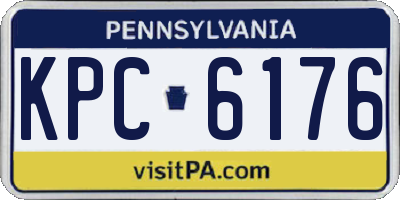 PA license plate KPC6176