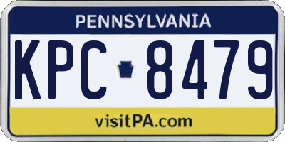 PA license plate KPC8479