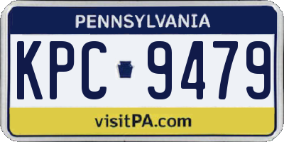PA license plate KPC9479