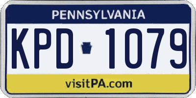 PA license plate KPD1079