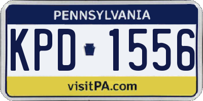 PA license plate KPD1556