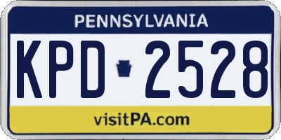 PA license plate KPD2528
