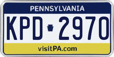 PA license plate KPD2970