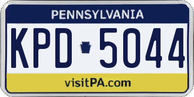 PA license plate KPD5044