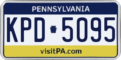 PA license plate KPD5095
