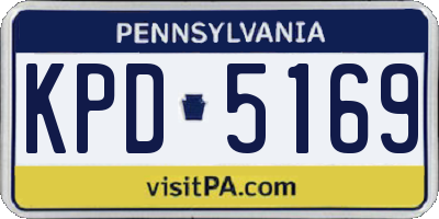 PA license plate KPD5169