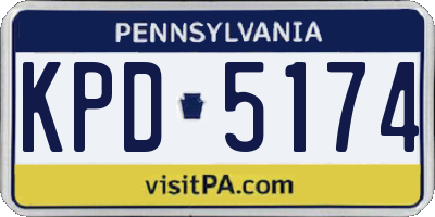 PA license plate KPD5174