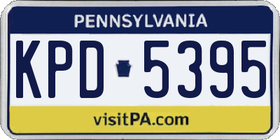 PA license plate KPD5395