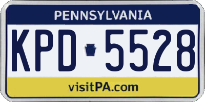 PA license plate KPD5528