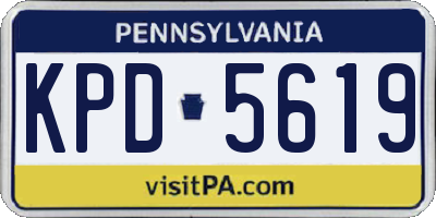 PA license plate KPD5619