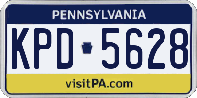 PA license plate KPD5628